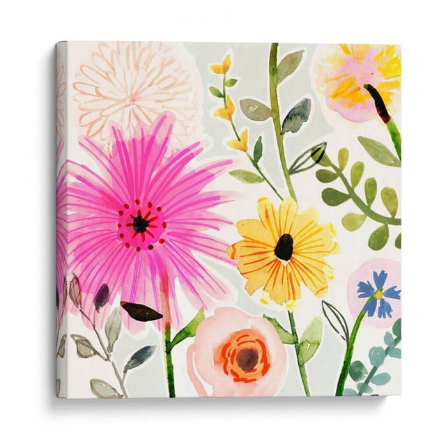 Cuadro decorativo - Pop Florero I, Victoria Borges 70x70 Canvas Lab Botánica, Naturaleza