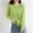 003 Green, variant on Womens Crew Neck Long Sleeve Button Down Knit Cardigan Sweater Solid Color Soft Classic Basic Knit Sweater Coat