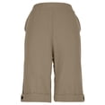 thumbnail image 4 of Shorts for Womens Summer Casual Elastic Waist Drawstring Shorts with Pockets Knee Length Bermuda Shorts Rolled Hem Button Beach Pants, 4 of 8