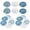 Style 1, variant on Hzzsbu Random Mixed Marine Art & Craft Kit Blue White Wood Crafts DIY Embellishment 18Pcs/Set Decor Mini Wooden Beach Craft