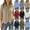 #0093-Gray, variant on Neewe Cotton Button Down Shirts for Women 3/4 Sleeve Tops V Neck Collared Blouses Business Casual Outfits