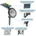 thumbnail image 2 of 2 Solar Powered RGB Color Spotlight LED Lights - Color Changing Ground Lights - 7 Color Changes Outdoor/Indoor Waterproof Garden Landscape Yard Lights, 2 of 7