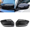 thumbnail image 2 of Gloss Black Car Rearview Mirror Cover Side Mirror Cap For- 3 Series G20 G21 G28 2019 2020 2021, 2 of 5