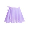 thumbnail image 6 of iEFiEL Girls Adjustable Shoulder Ballet Dance Gymnastics Leotard with Chiffon Wrap Skirt Lavender L, 6 of 7