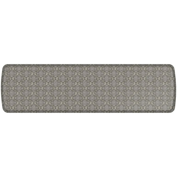 Gelpro Elite Damask Dove Grey Anti Fatigue Kitchen Floor Mat 20x72 Walmart Com Walmart Com