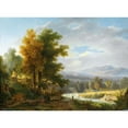 thumbnail image 3 of Wolfgang Adam Töpffer 18x14 Black Modern Framed Museum Art Print Titled - Wood Workers in Front of Further Landscape (1805), 3 of 5