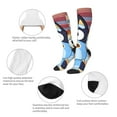 thumbnail image 4 of Saiise Bluey Funny Socks Men Women Boys Kids Adults Novelty Graphic Crew Tube Socks Crazy Design Casual Dress Socks for Sports,Running,Travel, 4 of 7