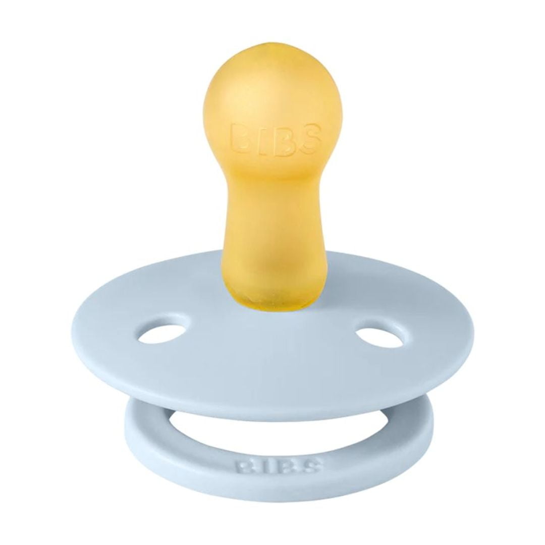 BIBS Sucette | Ensemble de 2 Sucettes | Taille 6-18 Months Sucette en caoutchouc nature