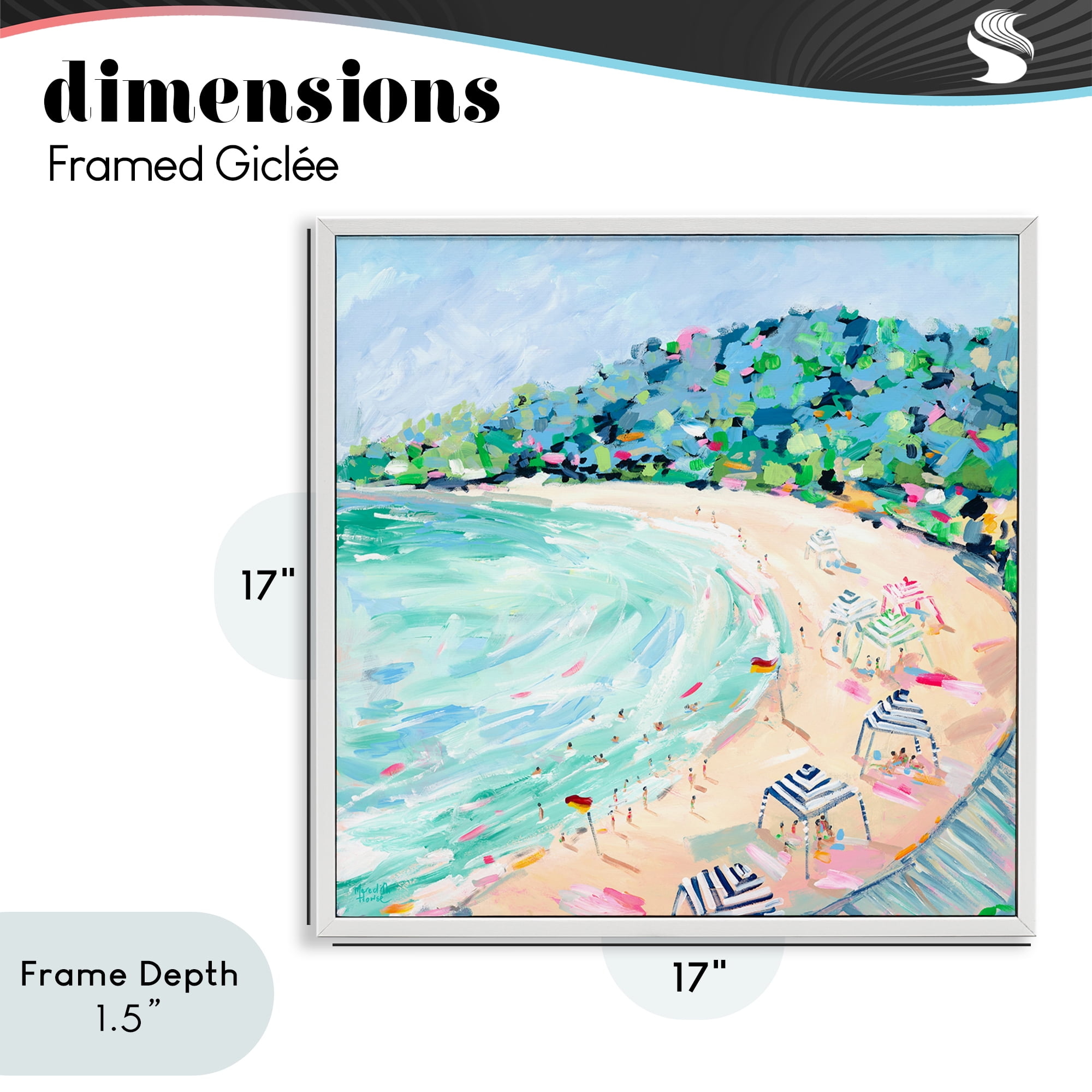 Stupell Industries Good Times Noosa Beach White Framed Giclee Art, design by Meredith Howse