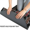 thumbnail image 3 of Gray Buffalo Geometric Pattern Hot Yoga Mat Towel Non Slip for Hot Yoga - Quick-Drying Yoga Mat Cover with 4 Corner Pockets with Travel Bag - Hot Yoga Towel Non Slip 70"x26", 3 of 6