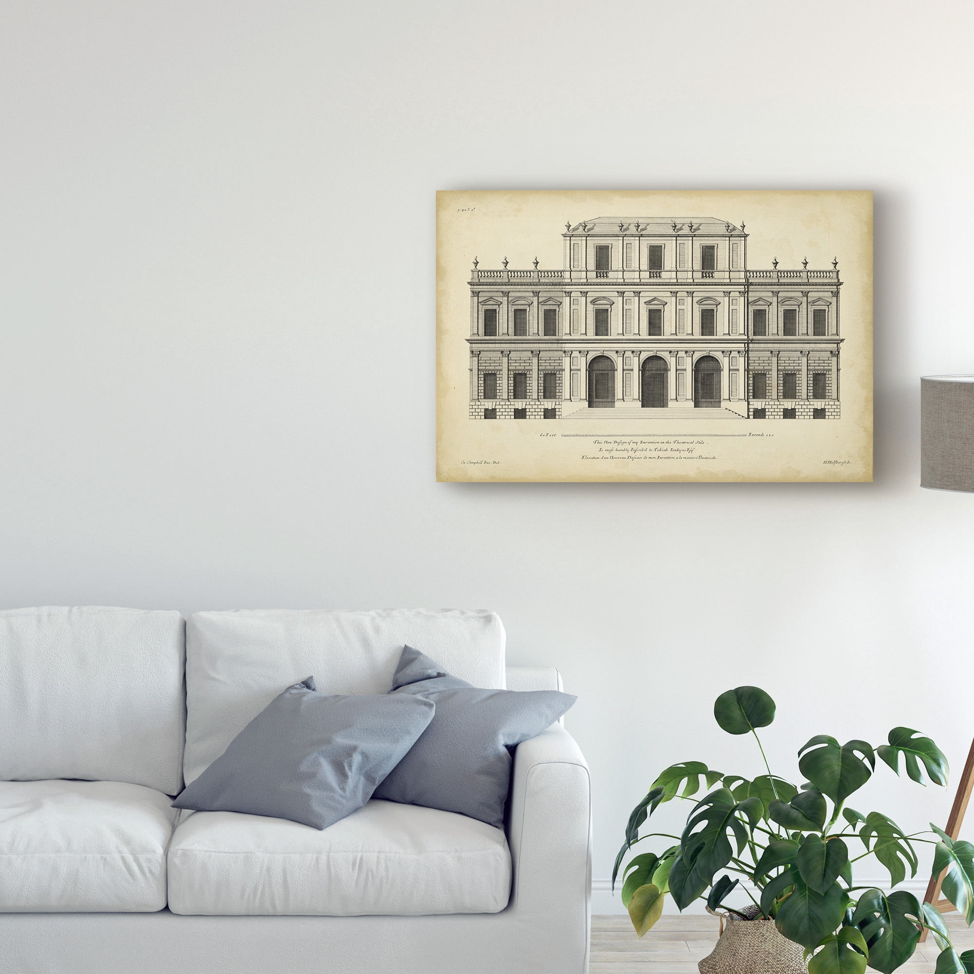 Trademark Fine Art 'Vintage Facade I' Canvas Art by H. Hulsburgh