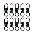 thumbnail image 2 of 10 de cremallera para reparaciones, tirantes de repuesto, cierres de cremallera artesanales, bricolaje, para equipaje, bolsos, ropa, bolsos, Negro Gloria Tirador de la cremallera, 2 of 9