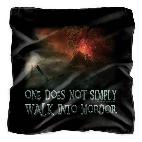 The Lord of the Rings Walk in Mordor Bandana (21 in x 21 in)