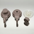 thumbnail image 3 of Strong Hold Vacuum Suction Cup Hooks Shower-Kitchen Walls Organizer Loofah Set of 2 Tan, 3 of 6