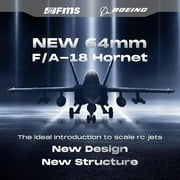 Fms Rc Jets 64mm F-18(SIM) Hornet EDF Fighter Jet Rc Airplanes for Adults Remote Control Planes PNP(NO Transmitter Batteries and Charger)