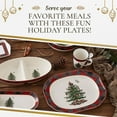 thumbnail image 5 of Spode Christmas Tree Tartan Rectangular Platter - 14-Inch Holiday Serving Platter for Christmas Entertaining - Traditional Tartan Plaid Design with Iconic Tree Motif - Microwave and Dishwasher Safe, 5 of 7