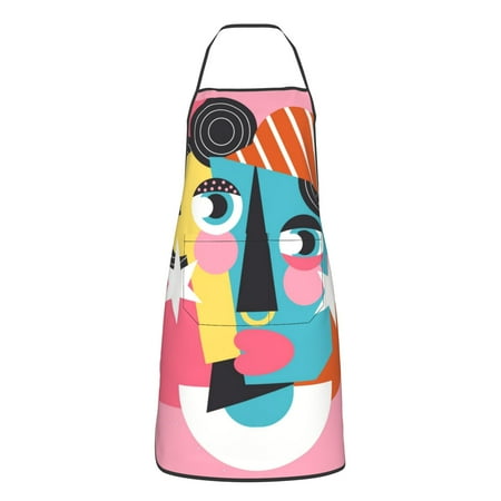 

XMXY Chef Aprons with Pockets for Women Men Pink Sparkles Female Art Waterproof Cooking Kitchen Aprons 28.3 x 20.4 Inches