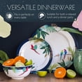 thumbnail image 3 of Portmeirion Sara Miller Parrot Cereal Bowl - Set of 4, Vibrant Tropical Design with Colorful Parrots, Indoor & Outdoor Dining Bowls, 6-Inch BPA-Free Melamine, Shatterproof & Dishwasher Safe, 3 of 7