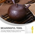 thumbnail image 4 of Monstrate Kit de esculpir arcilla de 3 piezas, suministros de bricolaje, raspador de modelado multiuso, herramienta de decoración de cerámica, Suministros de cerámica y alfarería Monstrate  HA062418-00B, 4 of 6