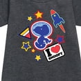 thumbnail image 2 of Peanuts - Space Snoopy Flair - Youth Girls Fleece Dress, 2 of 5