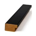 thumbnail image 5 of ArtToFrames 21" x 21" Satin Black Reverse Step Picture Frame, 21x21 inch Black Wood Poster Frame (WOM-1419), 5 of 9