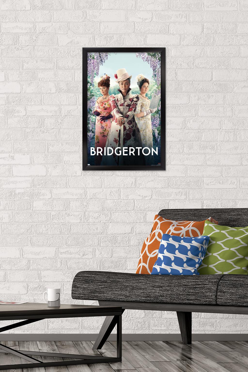 Netflix Bridgerton - Trio Wall Poster, 14.725" x 22.375", Framed