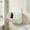 White A, variant on Oggfader No-Drill Wall Mounted Shelves 2 Tier Wood Small Floating Shelf for Bathroom Kitchen Wall Decor White Damage Free Adhesive Storage Organizer