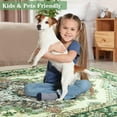 thumbnail image 6 of Wondo 2x3 Feet Indoor/Outdoor Door Mat - Machine Washable Non-Slip Low Pile Rug, Vintage Green Entrance Carpet for Entryway Porch Bathroom Kitchen Bedroom Laundry, 6 of 8