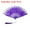 Purple, variant on Uxcell Embroidered Flower Marabou Feather Fan, Vintage Folding Handheld Fan for Costume Party Dancing Wedding Show Yellow