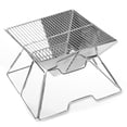 thumbnail image 1 of Bangcool BBQ Grill Stainless Steel Foldable Charcoal Grill Barbecue Grill Camping Grill, 1 of 10