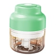 thumbnail image 2 of TAROFISH Mini Garlic Chopper 2025 Rechargeable Cordless Food Chopper 350ml Electric Vegetable Grinder for Onion Nuts Meat 4.92 Inch,Green, 2 of 9