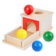 thumbnail image 2 of Caja Montessori para bebés, caja de permanencia de objetos, juguetes de desarrollo para niños 4 bolas, 2 of 8