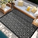 thumbnail image 1 of Alfombra exterior PASAMIC reversible impermeable 244x305 cm negra, 1 of 7