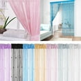 thumbnail image 3 of Gustave 39"x78" String Door Curtain Beads Crystal Tassel Beaded Room Divider Screen Window Panels Home Decor, White, 3 of 10