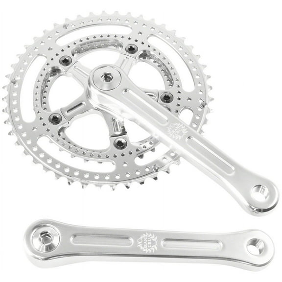 Velo Orange Grand Cru Drillium Cranks 165mm 8/9/10 Spd 48/34t Aluminum
