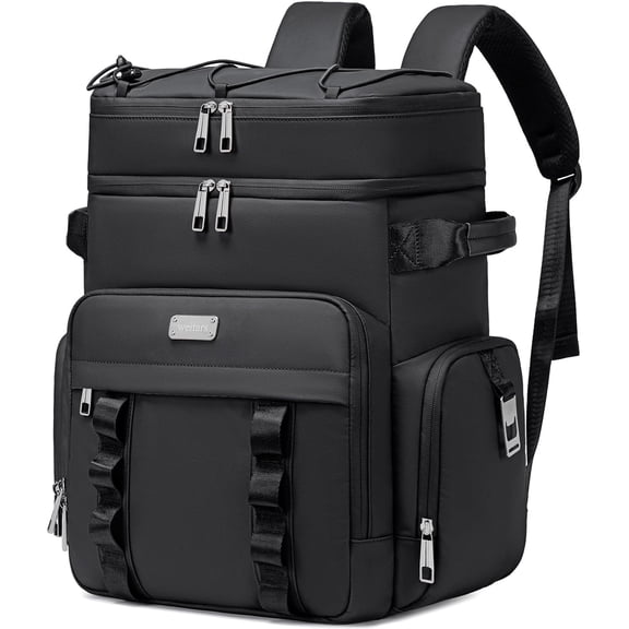 Insulated Cooler Backpack,Double Deck Waterproof Soft Cooler Bag,Backpack Coolers Leak Proof Lunch Backpack for Men Women for Travel,Camping,Picnic,Beach,Picnic,Outdoor 31L/52 Can