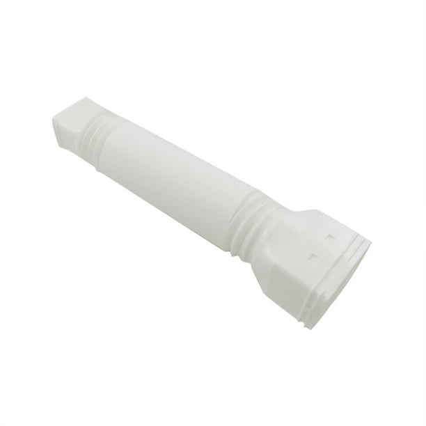 Extensiones de bajante de canalón de 1,5 m de largo, tubo de drenaje extensor para bajante de 6,5 cm × 8,5 cm y bajante de 9 cm × 11 cm, tubo flexible estirado de 1,5 m de longitud, blanco