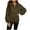 Army Green, variant on IROINNID Womens Sweater Half-Zip Up V-Neck Pullover Sweater Solid Color Casual Short Length Long Sleeve Plus Size Pocket Tops Blouse