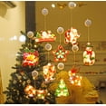 thumbnail image 2 of LINLIN Santa Claus Sucker LED Lights, Christmas Window Sucker Lights, Window Decorative Light Christmas Pendant Lights for Christmas Window Decoration, 2 of 8