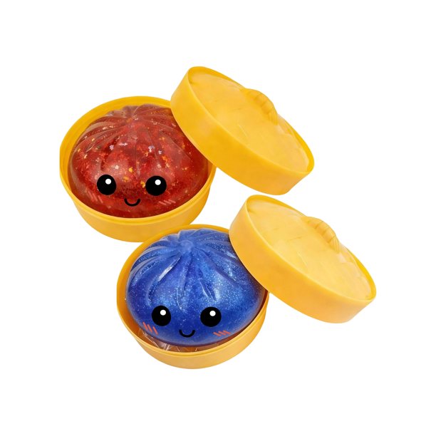 Moonsky Pan bao 2 piezas, lento rebote, relleno suave, para compartir y estrujar, Juguete antiestres Squishy, Juguetes para ansiedad Adultos