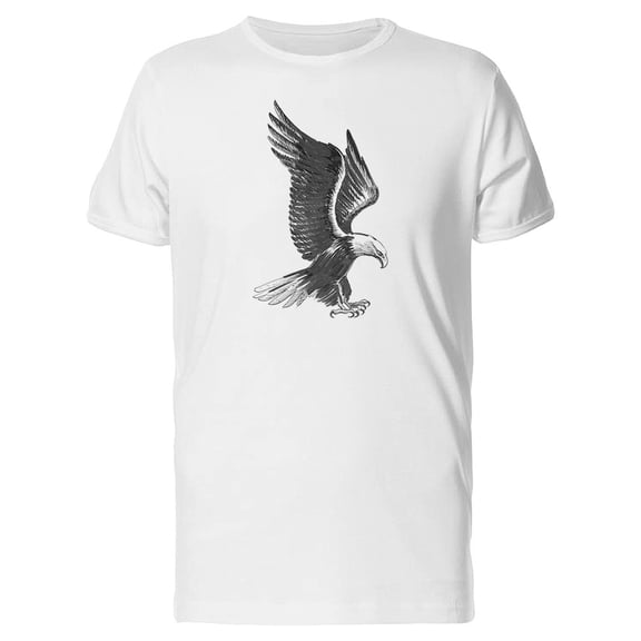 Cool Eagle Grunge Sketch Tee Men's -Image by Shutterstock