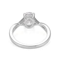 thumbnail image 6 of solitaire jewels 1.7CT Oval Moissanite Twisted Shank Engagement Ring For Women, 18K White Gold, 6 of 7