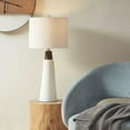 thumbnail image 4 of INK+IVY Tristan Tristan Ceramic with Wood Table Lamp in White and Cream Finish, 4 of 5