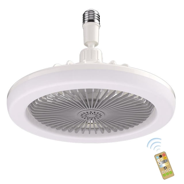 Lámpara de techo con ventilador de 5 aspas con temporizador silencioso (control gris) Tmvgtek Para estrenar