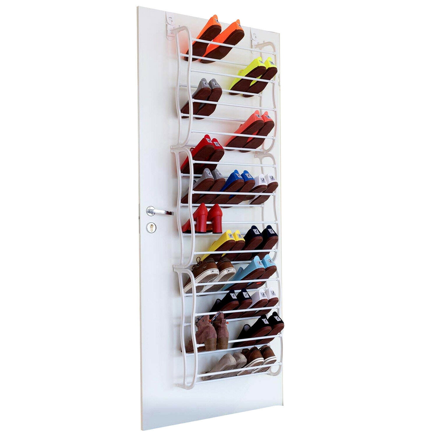 Over-The-Door Shoe Rack for 36 Pair Wall Hanging Closet Organizer Storage Stand 
