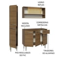 thumbnail image 4 of Mueble de Cocina Compacta 137cm Sin Tarja Emilly Madesa 09, 4 of 8