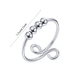 thumbnail image 4 of Birdeem Anxiety Rings for Men Women Open Finger Rings with Beads Stress Reliever Rings for Anxiety Stress Relieving Jewellery, 4 of 10
