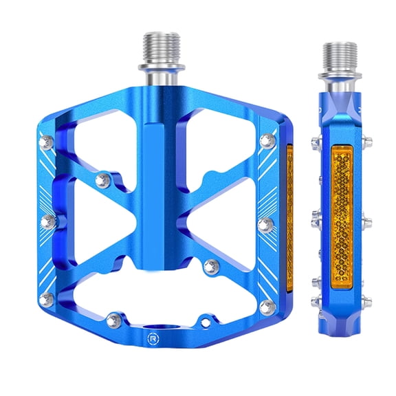 Lerpwige 1 Pair Mountain Bikes Pedalling Aluminum Alloys Light Weight Bikes Pedalling Large Platform Sealed Bearing 9/16'' Thread
