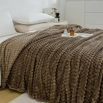AZXY 50x40 Blankets for Beds,Plush Throw Blanket,Blankets and Throws Clearance In Store,Soft Fuzzy Small Throw Blanket Coral Flannel Coffee
