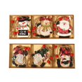 thumbnail image 1 of 2 cajas de decoración navideña, colgante creativo de baile sin rostro, muñeco de nieve, alce, artesanías de madera pintadas, accesorios de regalo, 1 of 5